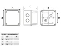 Bemis BB1-0531-0003 Opak Vidalı Kapak IP44 Plastik Buat (120x120x70) - 2