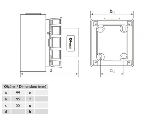 Bemis BC1-1102-7210 CEE Norm IP67 24V Duvar Fiş - 2