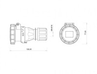 Bemis BC1-1102-7312 CEE Norm IP67 24V Uzatma Priz - 2