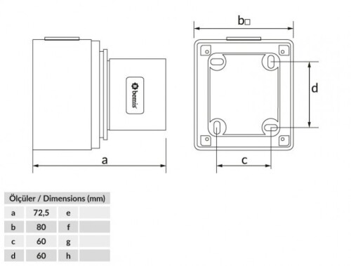 Bemis BC1-1103-2210 CEE Norm IP44 24V Duvar Fiş - 2