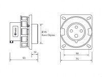 Bemis BC1-1504-7114 CEE Norm IP67 380V-450V Makine Fişi - 2