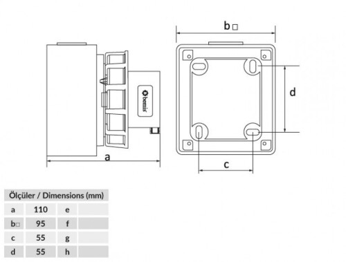 Bemis BC1-1504-7210 CEE Norm IP67 380V-450V Duvar Fiş - 2