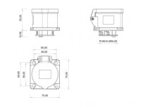 Bemis BC1-1505-2413 CEE Norm IP44 5/16A Makine Priz (75x75) - 2