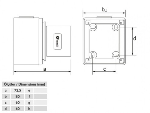 Bemis BC1-3102-2210 CEE Norm IP44 32A Duvar Fiş - 2