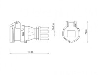 Bemis BC1-3102-2312 CEE Norm IP44 32A Uzatma Priz - 2