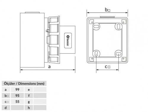 Bemis BC1-3102-7210 CEE Norm IP67 32A Duvar Fiş - 2