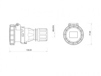 Bemis BC1-3102-7312 CEE Norm IP67 32A Uzatma Priz - 2