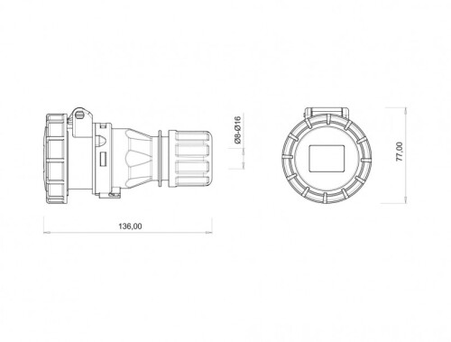 Bemis BC1-3103-7312 CEE Norm IP67 32A Uzatma Priz - 2