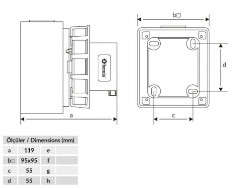 Bemis BC1-3303-7210 CEE Norm IP67 3/32A Duvar Fiş - 2