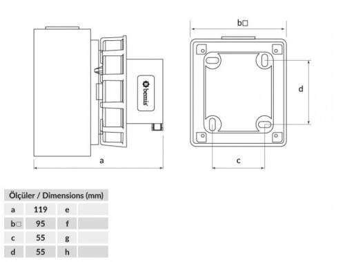 Bemis BC1-3504-7210 CEE Norm IP67 32A Duvar Fiş - 2