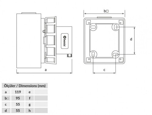 Bemis BC1-3505-7210 CEE Norm IP67 32A Duvar Fişi - 2