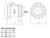 Bemis BC1-3505-7440 CEE Norm IP67 32A Somunlu Priz - 2