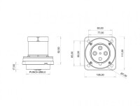 Bemis BC1-4504-2114 CEE Norm IP44 63A Makine Fişi - 2