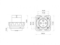 Bemis BC1-4504-7114 CEE Norm IP67 63A Makine Fişi - 2