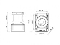 Bemis BC1-4504-7510 CEE Norm IP67 63A Duvar Priz - 2