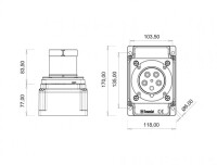 Bemis BC1-4505-2210 CEE Norm IP44 63A Duvar Fiş - 2