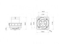 Bemis BC1-4505-7114 CEE Norm IP67 63A Makine Fişi - 2