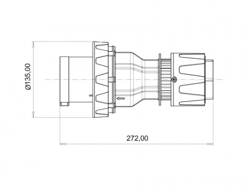 Bemis BC1-6505-7011 CEE Norm IP67 125A Düz Fiş - 2