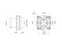 Bemis BC1-8504-7114 CEE Norm IP67 380V-450V Makine Fişi - 2