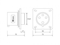 Bemis BCS-3504-2114 CEE Norm IP44 4/32A Makine Fişi - 2