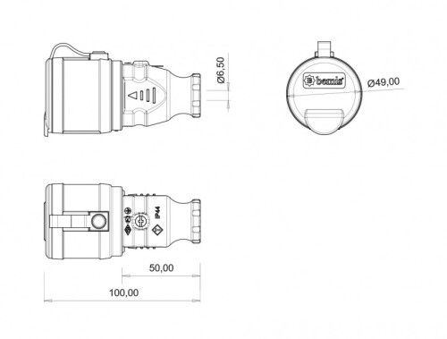 Bemis BK1-1402-2311 Kauçuk Uzatma Priz - 2