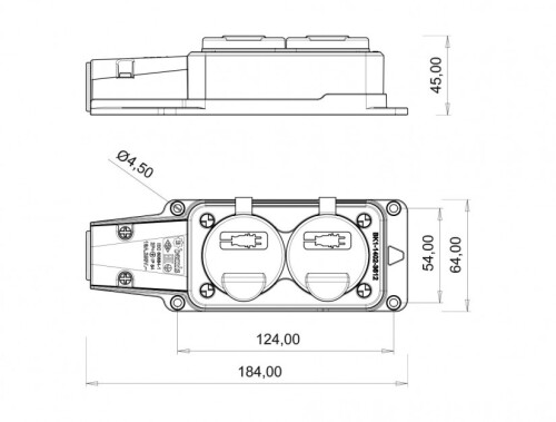 Bemis BK1-1402-3612 Kauçuk İkili Grup Priz - 2