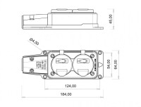 Bemis BK1-1402-3622 1/16A Kauçuk İkili Grup Priz Fransız Tipi - 2