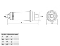 Bemis BK4-7501-2010 Kauçuk IP55 200A 16/95mm2 200A. Fiş - 2