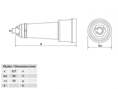 Bemis BK4-7501-2310 Kauçuk IP55 200A 16/95mm2 200A. Uzatma Priz - 2