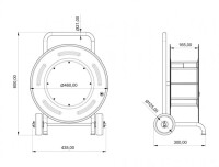 Bemis BM6-7212-2030 Arabalı Metal Makara - 2