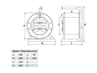 Bemis BM8-2103-0000 Prizli IP44 Plastik Makara - 2