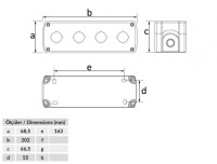 Bemis BT3-4000-0006 IP67 Dörtlü Buton Kutusu - 2