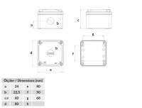 Bemis BT4-1001-0007 Sarı IP67 1’li Buton Kutusu 80x80x60 - 2