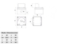 Bemis BT4-1071-0007 Sarı IP67 1’li Korumalı Buton Kutusu 80x80x60 - 2