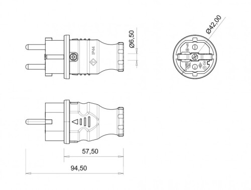 Bemis BV1-1402-2011 Kauçuk Düz Fiş (Yeşil) - 2