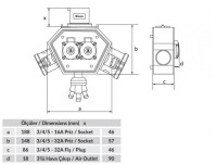 Bemis BX1-0111-0000 CEE Norm IP44 Polybox - 2