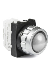 Emas H050XB Plastik LED'li 12-30V AC/DC Beyaz 30 mm Sinyal 