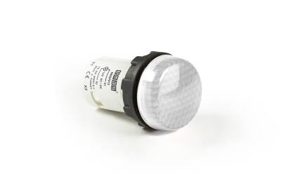 Emas MBSP012B Plastik LED'li 12V AC/DC Beyaz 22 mm Sinyal - 1