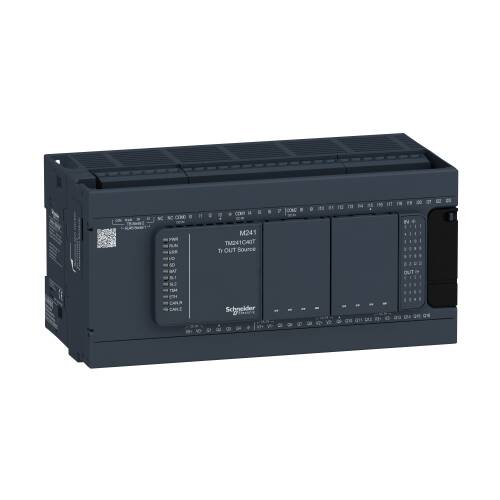 Modicon M241 PLC Kompakt Tip Ethernetsiz 24 V DC 24 / 16 T - 2 x RS485 - 1