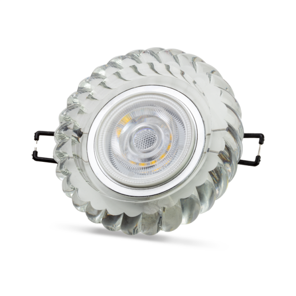 Noas YL65-1697 Karya 3W 4000K Natural Beyaz Led Çerçeveli Dekoratif Kristal Cam Boş Kasa - 1