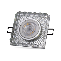 Noas YL65-1737 Selen 3W 4000K Natural Beyaz Led Çerçeveli Dekoratif Kristal Cam Boş Kasa - 1