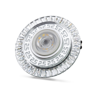 Noas YL65-1757 Flora 3W Mavi+4000K Natural Beyaz Led Çerçeveli Dekoratif Kristal Cam Boş Kasa - 1