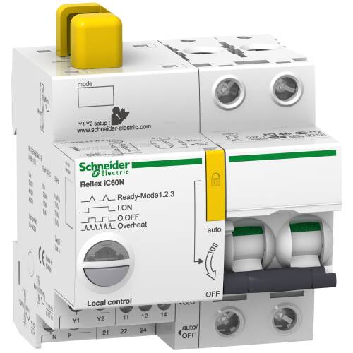 Schneider Electric A9C62210 Reflex iC60N 2 Kutup 10A C Eğrisi - 1