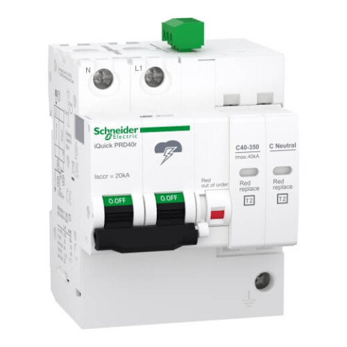 Schneider Electric A9L16292 İquick Prd40R Modüler Kesinti Durdurucu 1 Kutup + N 264V Uzaktan Aktarmalı - 1