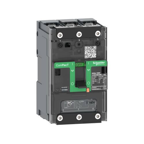 Schneider Electric C11B3TM050B Compact Şalter Nsxm100B 25Ka Ac 3P 50A Tmd Busbar - 1