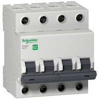 Schneider Electric EZ9F43450 Easy9 4 Kutup 50A 3kA C Tipi Otomatik Sigorta - 1