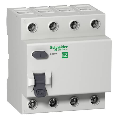 Schneider Electric EZ9R63440 Easy9 Kaçak Akım Koruma Rölesi 4 Kutup 40A 300MA AC-tip 400V - 1