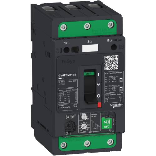 Schneider Electric GV4PEM02N Tesys Gv4 Motor Koruma Şalteri 3 Kutuplu 2 A Icu 50 kA - 1