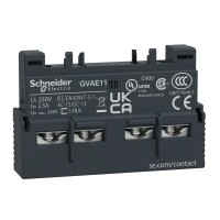 Schneider Electric GVAE11 TeSys GV3 Yardımcı Kontak Bloğu Önden 1NA1NK - 1