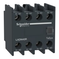 Schneider Electric LADN40R TeSys Deca Yardımcı kontak bloğu 4NA Toza Karşı Dayanıklı - 1